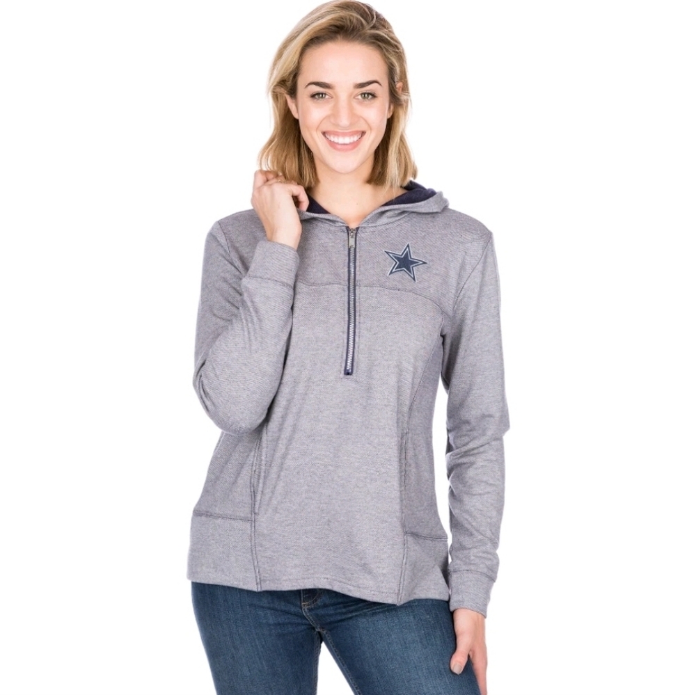 Dallas Cowboys Women's Portia Quarter-Zip Hoody Size 2X